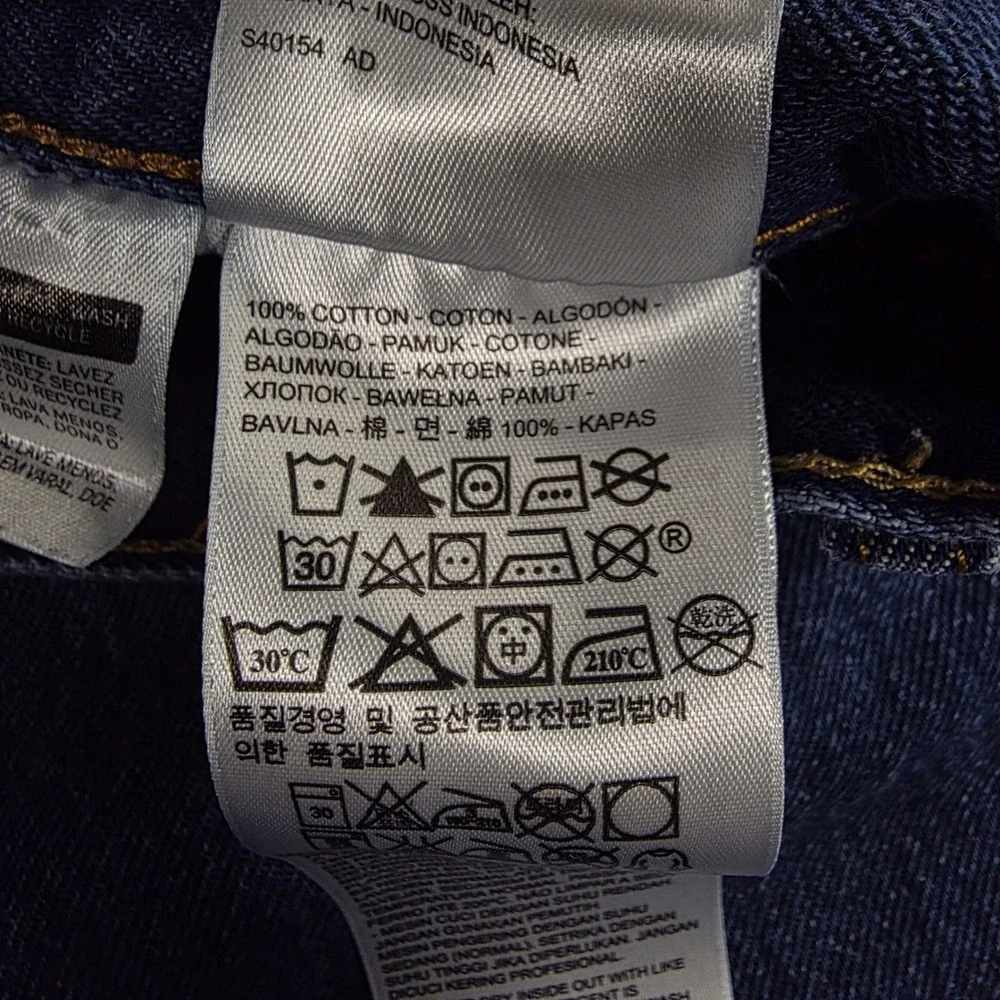 Levi's‎ 501 Mens Dark Wash Blue Button Fly Denim Jeans W30 L27